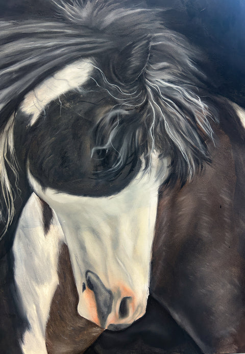 'The Bond' Original Oil Painting by Indi Williams