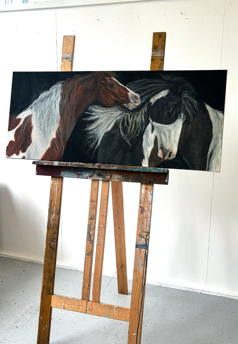 'The Bond' Original Oil Painting by Indi Williams