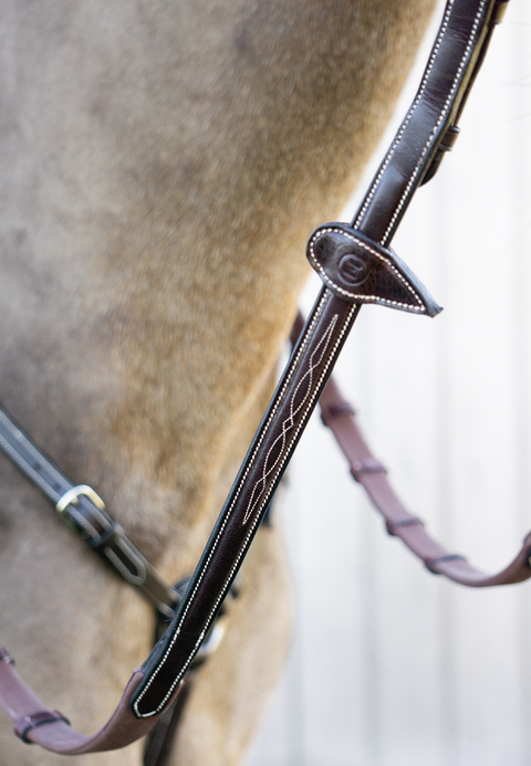 Gel Grip Leather Notched Reins